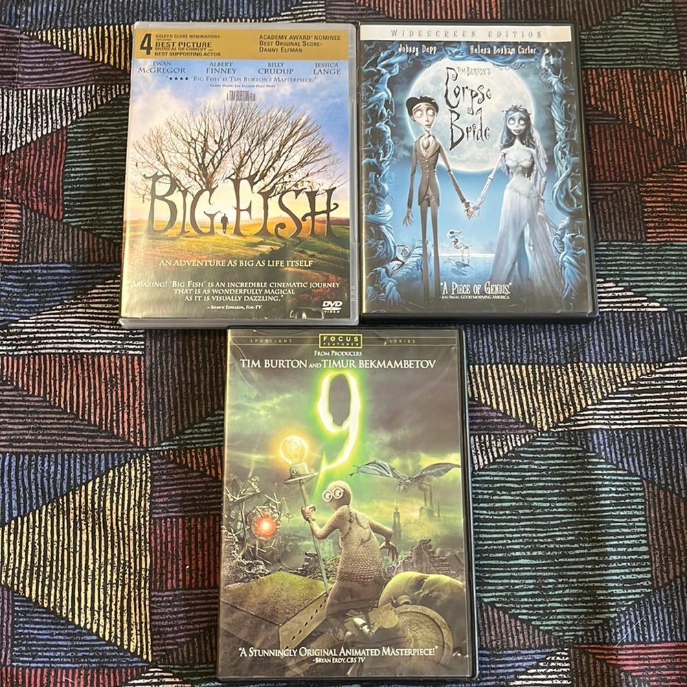Tim Burton Bundle dvds
